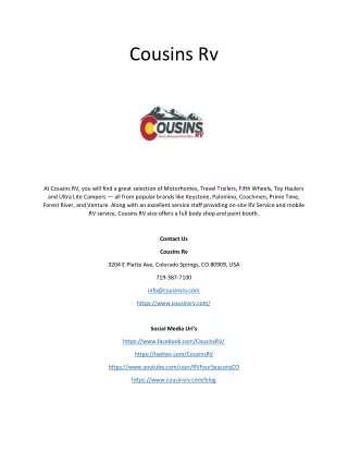 cousins rv