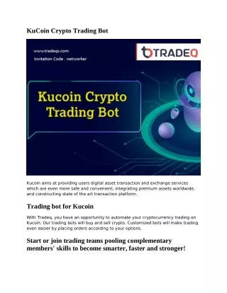 KuCoin Crypto Trading Bot