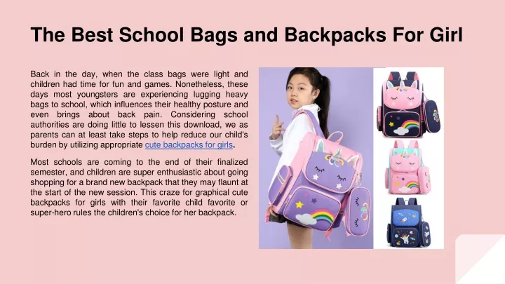 the best school bags and backpacks for girl