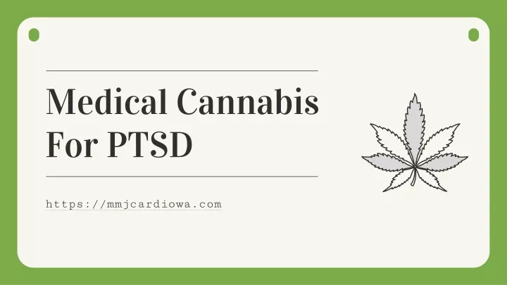 medical cannabis for ptsd
