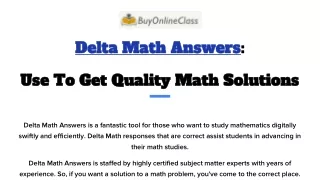 Delta Math Answers- Use To Get Quality Math Solutions