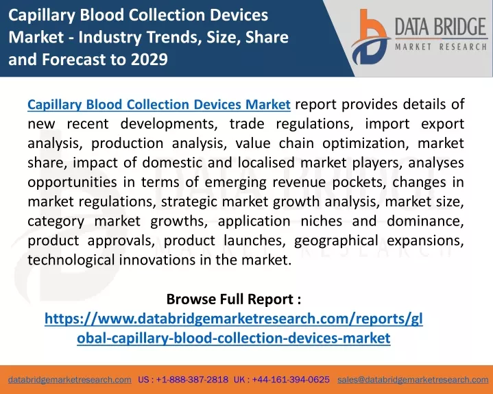 capillary blood collection devices market