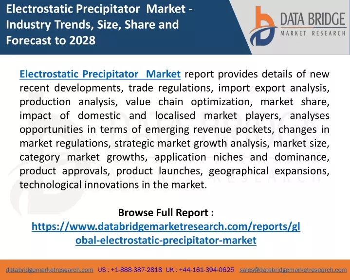 electrostatic precipitator market industry trends