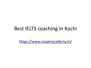 Best IELTS coaching in Kochi