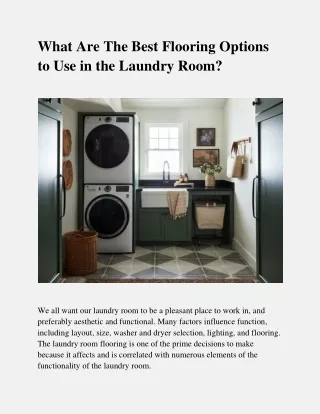 what are the best flooring options
