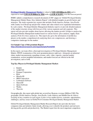 privileged identity management market is valued