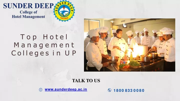 top hotel management colleges in up