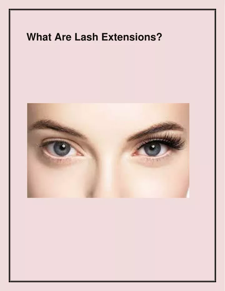 what are lash extensions