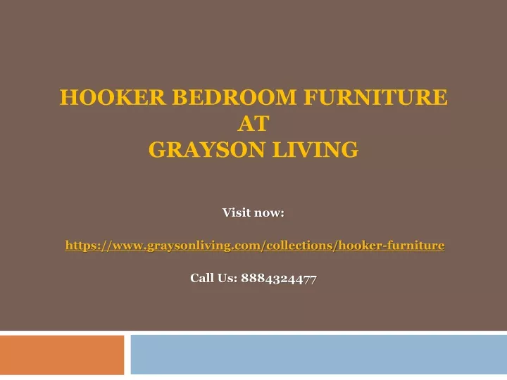 hooker bedroom furniture at grayson living