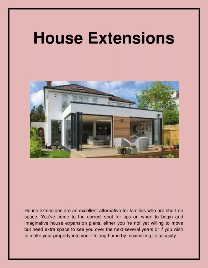 house extensions