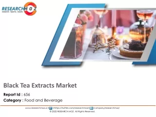 Global Black Tea Extracts Market Analysis and Forecast 2017-2027