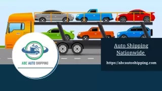 Auto Shipping Nationwide - ABC Auto Shipping
