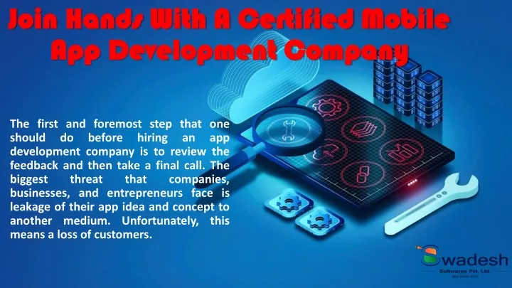 join hands with a certified mobile app development company