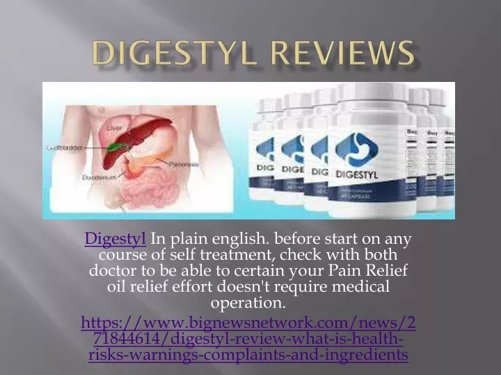 digestyl in plain english before start