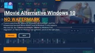 iMovie Alternative Windows 10 No Watermark