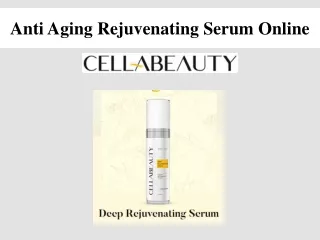 Anti Aging Rejuvenating Serum Online