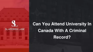 can you attend university in canada with