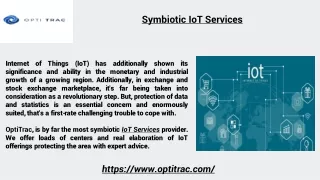 Symbiotic IoT Services