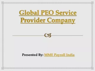 Global PEO Service Providers Company