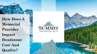 how does a memorial provider impact headstone