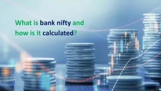 What is bank nifty and how is it calculated