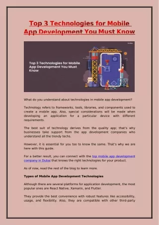 what do you understand about technologies