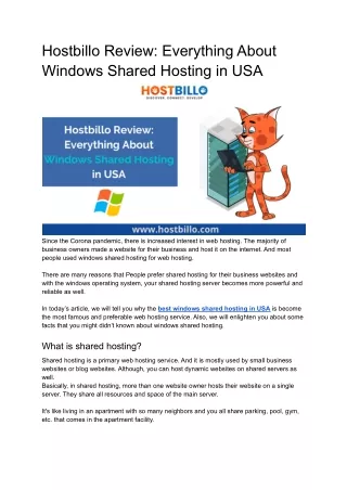 hostbillo review everything about windows shared
