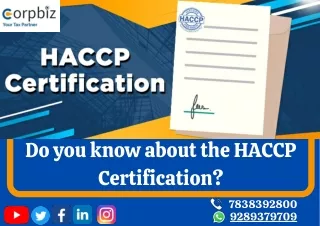 The HACCP Certification