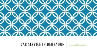Cab service in Dehradun
