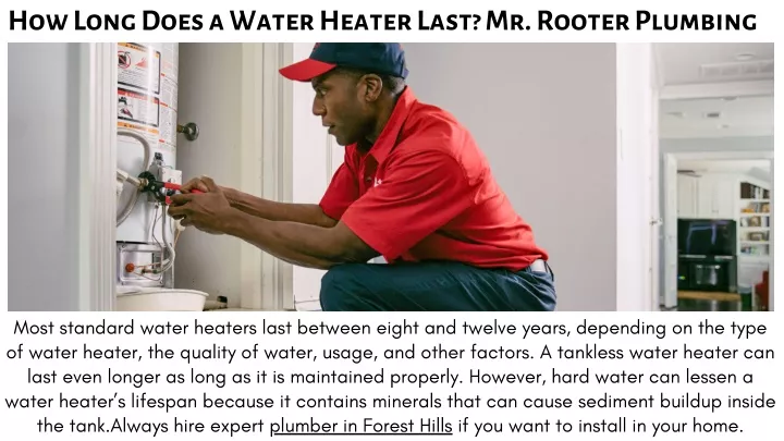 how long does a water heater last mr rooter