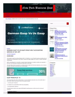 German Gaap Vs Us Gaap-Essay Help Accounting Service At 30% Off