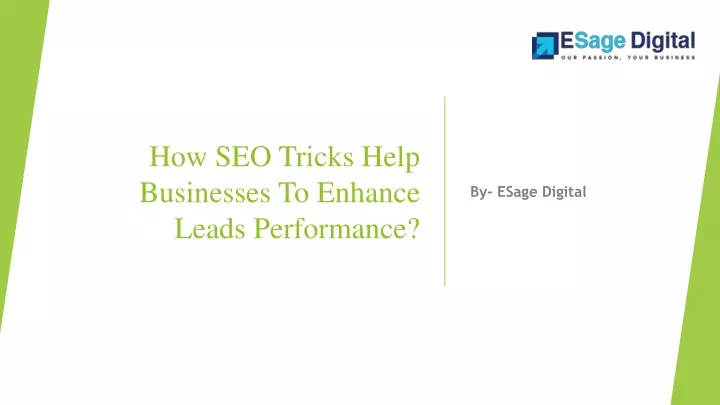 how seo tricks help businesses to enhance leads performance