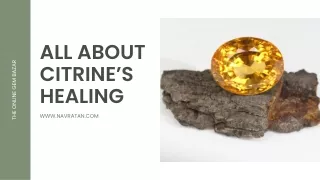 all about citrine s healing www navratan com