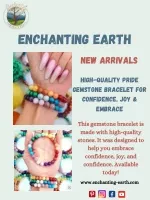 High-quality Pride Gemstone Bracelet For Confidence, Joy & Embrace - slide 1