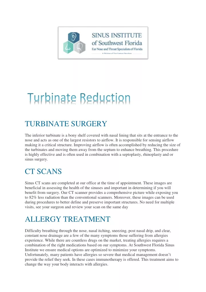 turbinate surgery