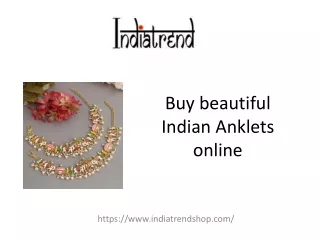 Buy Indian Anklets online