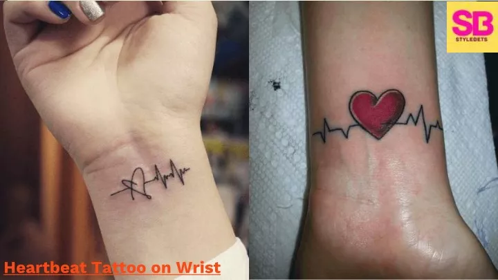 heartbeat tattoo on wrist