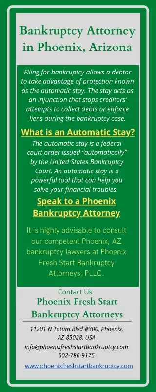 Bankruptcy Attorney in Phoenix Arizona