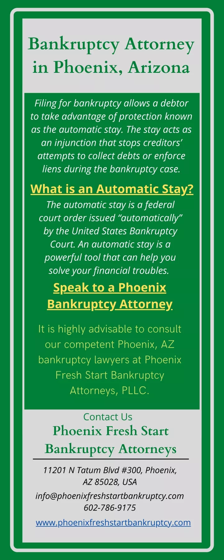 bankruptcy attorney in phoenix arizona