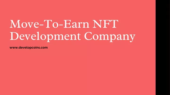 move to earn nft development company