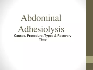 Abdominal Adhesiolysis