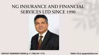 ng insurance and financial services ltd since 1990