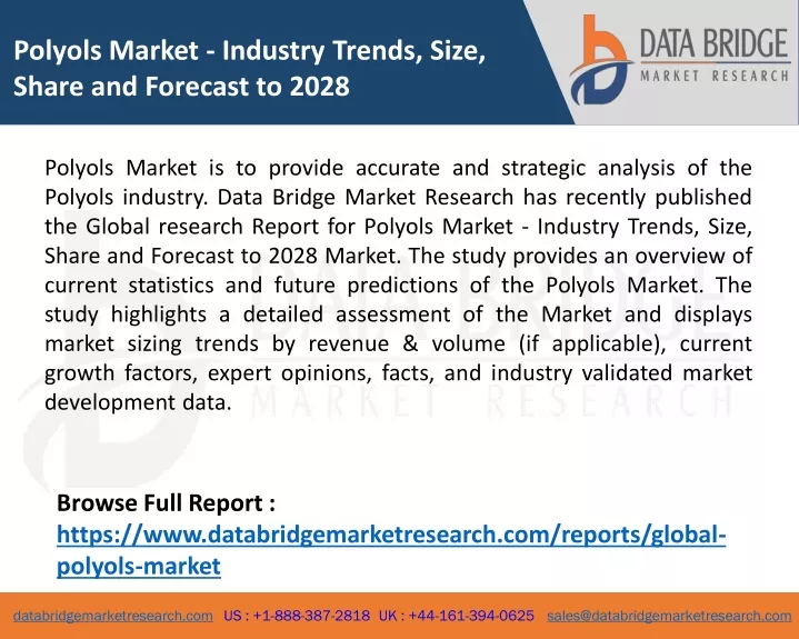 polyols market industry trends size share