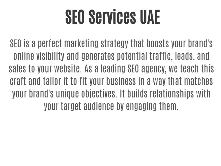 PPT - SEO Services UAE PowerPoint Presentation, free download - ID:11390501