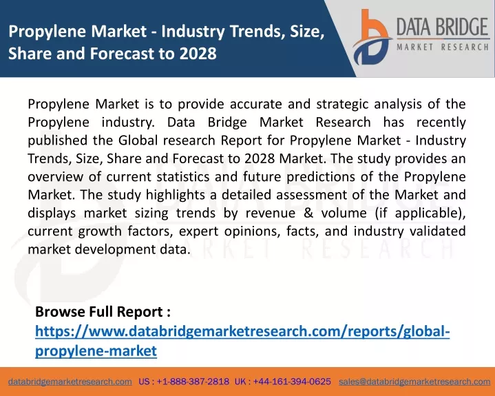 propylene market industry trends size share