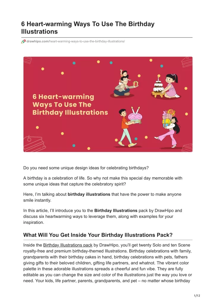 6 heart warming ways to use the birthday
