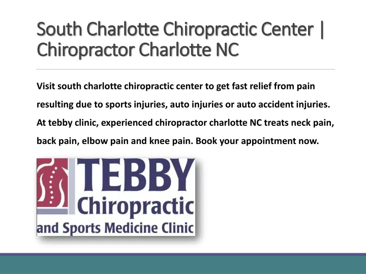 south charlotte chiropractic center chiropractor charlotte nc