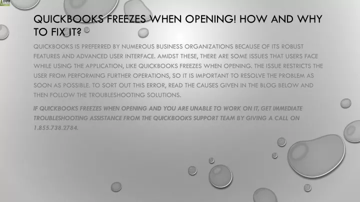 quickbooks freezes when opening how and why to fix it