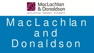 MacLachlan  and  Donaldson Trade mark