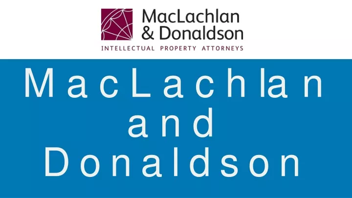 maclach l a n and donaldson